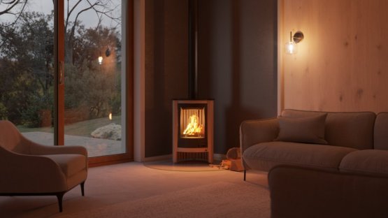 HS FLAMINGO Krbová kamna MASTERFLAMME ® Piccolo I, krémová