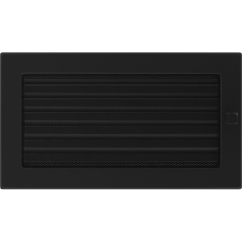 Krbová mřížka 17x30 BASIC černá s žaluzií
