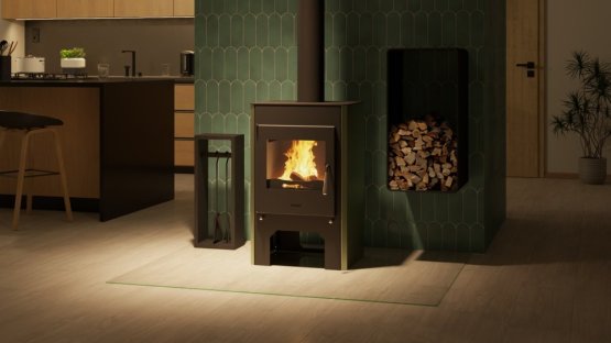 HS FLAMINGO Krbová kamna FLAMINGO ® ESPO III olivová