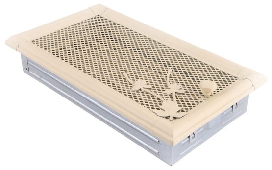 Krbová mřížka 16x32 cm, RETRO slonová kost s žaluzií