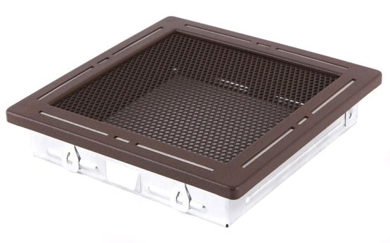 Krbová mřížka 16x16 cm, TREND hnědý brokát