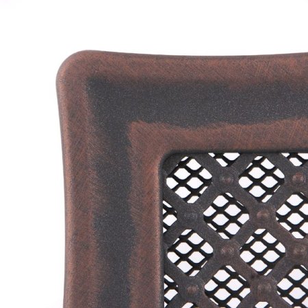 Krbová mřížka 16x16 cm, DECO měděná patina