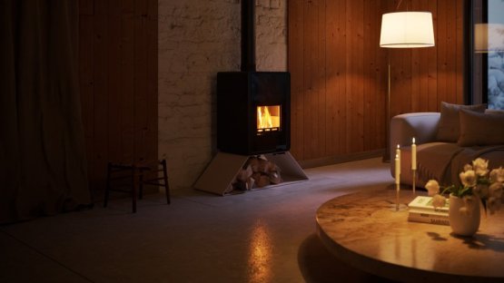 HS FLAMINGO Krbová kamna FLAMINGO DELUXE ® SENAI, krémová