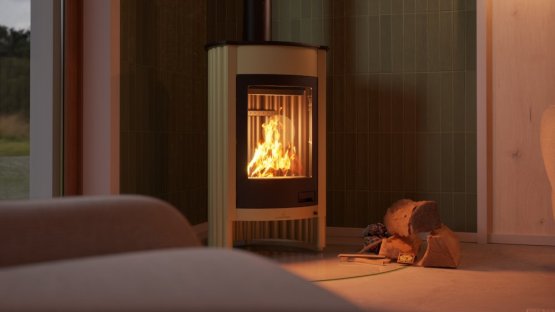 HS FLAMINGO Krbová kamna MASTERFLAMME ® Medie I, olivová