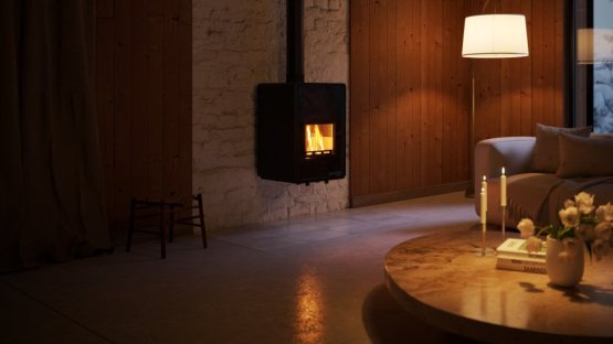 HS FLAMINGO Krbová kamna FLAMINGO DELUXE ® MALIA, černá