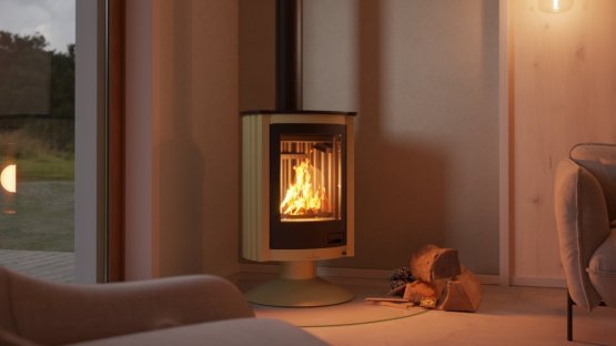 HS FLAMINGO Krbová kamna MASTERFLAMME ® Piccolo II, olivová