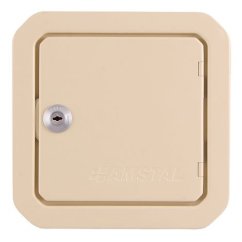 Revizní komínová dvířka 140x140 mm, krémová