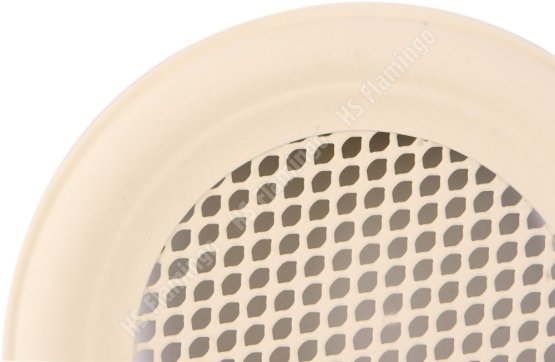 Krbová mřížka KULATÁ 125 mm slonová kost