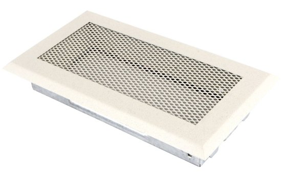 Krbová mřížka 10x20 cm, krémový brokát