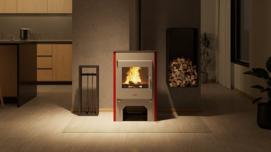 HS FLAMINGO Krbová kamna FLAMINGO ® ESPO III červená