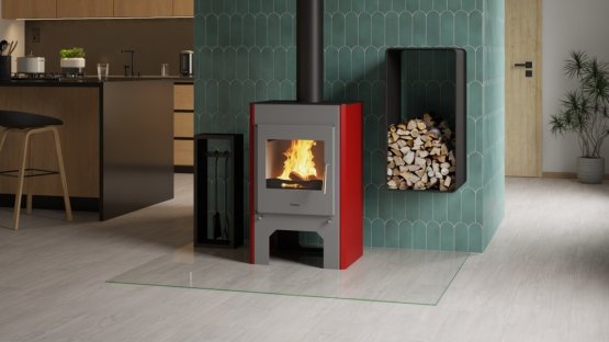 HS FLAMINGO Krbová kamna FLAMINGO ® ESPO III červená