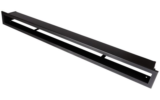 Krbová mřížka OTEVŘENÁ 100x6 cm, černý mat