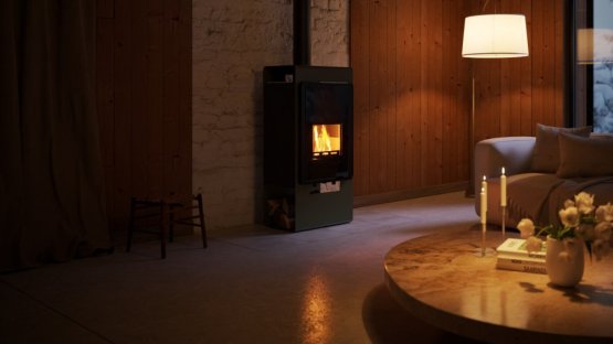 HS FLAMINGO Krbová kamna FLAMINGO DELUXE ® SINGA, olivová