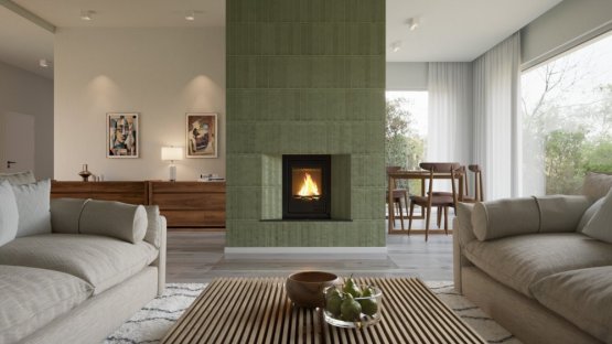 HS FLAMINGO Krbová vložka AQUAFLAM ® 7 s výměníkem a automatickou regulací hoření