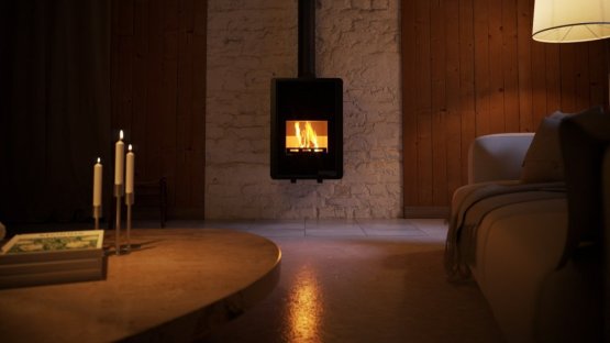 HS FLAMINGO Krbová kamna FLAMINGO DELUXE ® MALIA, černá