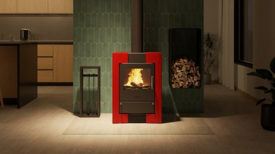 HS FLAMINGO Krbová kamna FLAMINGO ® ESPO II červená