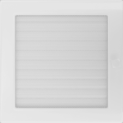 Krbová mřížka 22x22 BASIC bílá s žaluzií