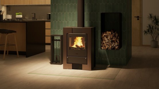 HS FLAMINGO Krbová kamna FLAMINGO ® ESPO II hnědá - sametová