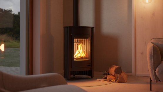 HS FLAMINGO Krbová kamna MASTERFLAMME ® Medie I, černá