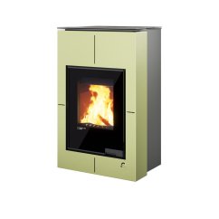 HS FLAMINGO Krbová kamna AQUAFLAM VARIO ® SAPORO 11/5kW olivová