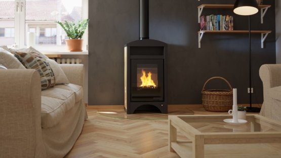 HS FLAMINGO Krbová kamna AQUAFLAM VARIO ® BARMA 11/7kW dlažba Javor, elektronická regulace