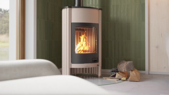 HS FLAMINGO Krbová kamna MASTERFLAMME ® Grande I, krémová