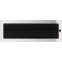 Krbová mřížka 17x49 BASIC broušený nerez s žaluzií