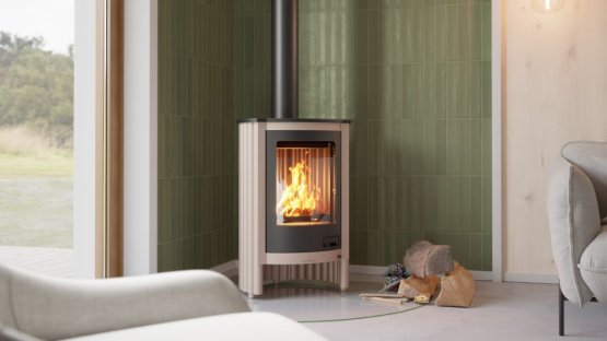 HS FLAMINGO Krbová kamna MASTERFLAMME ® Piccolo I, krémová