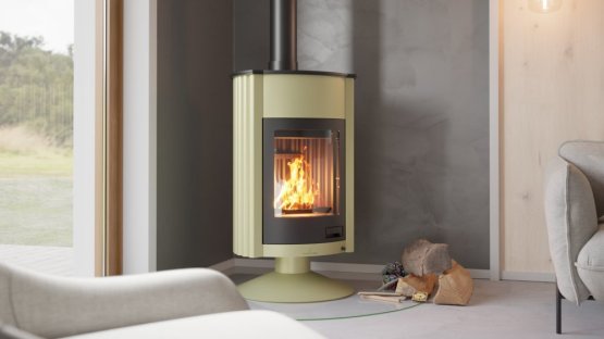 HS FLAMINGO Krbová kamna MASTERFLAMME ® Grande II, olivová