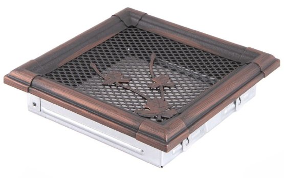 Krbová mřížka 16x16 cm, RETRO měděná patina