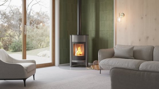 HS FLAMINGO Krbová kamna MASTERFLAMME ® Grande I, šedá