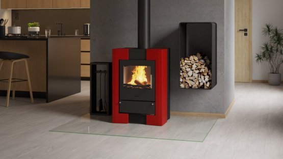 HS FLAMINGO Krbová kamna FLAMINGO ® ESPO II červená