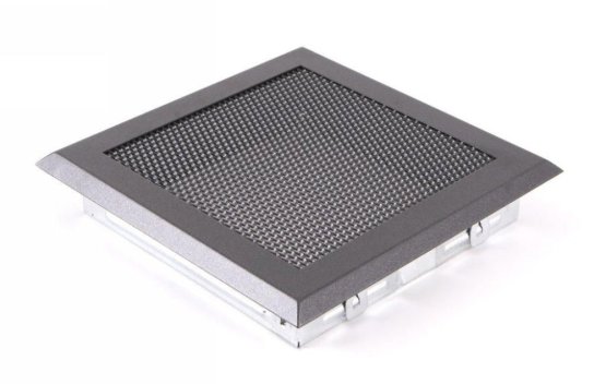 Krbová mřížka 16x16 cm, grafit