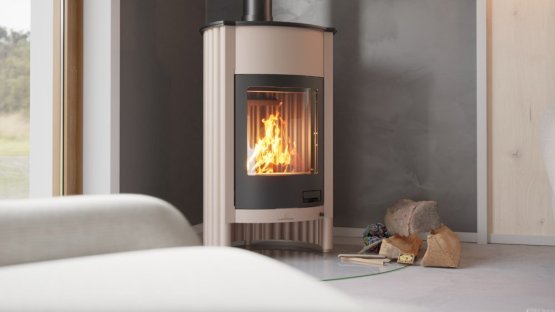 HS FLAMINGO Krbová kamna MASTERFLAMME ® Grande I, krémová