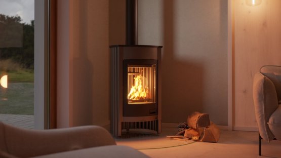 HS FLAMINGO Krbová kamna MASTERFLAMME ® Medie I, šedá