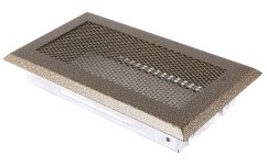 Krbová mřížka 10x20 cm, staré zlato