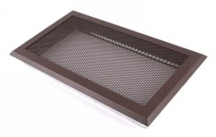Krbová mřížka 10x20 cm, hnědý brokát