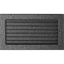Krbová mřížka 17x30 BASIC staré stříbro s žaluzií