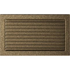Krbová mřížka 22x37 BASIC staré zlato s žaluzií