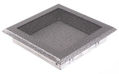 Krbová mřížka 16x16 cm, staré stříbro