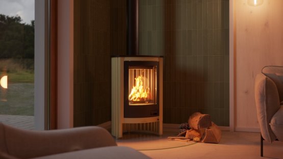 HS FLAMINGO Krbová kamna MASTERFLAMME ® Piccolo I, olivová