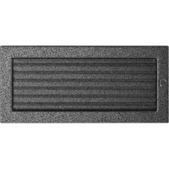 Krbová mřížka 17x37 BASIC staré stříbro s žaluzií