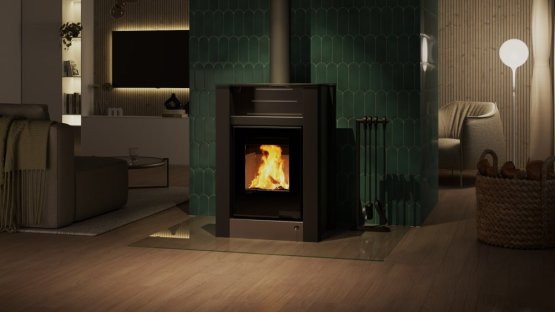 HS FLAMINGO Krbová kamna AQUAFLAM VARIO ® LEND 11/5kW šedá