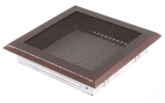 Krbová mřížka 16x16 cm, stará měď