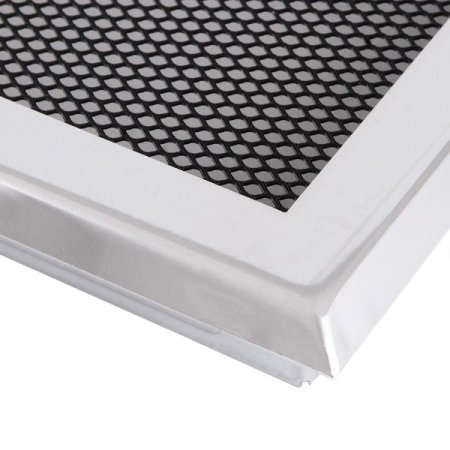 Krbová mřížka 16x45 cm, broušený chrom