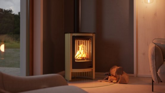 HS FLAMINGO Krbová kamna MASTERFLAMME ® Piccolo I, olivová