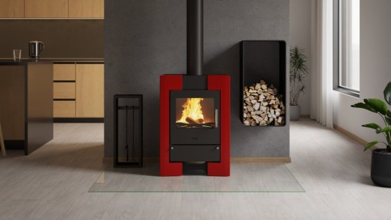 HS FLAMINGO Krbová kamna FLAMINGO ® ESPO II červená