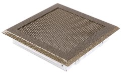 Krbová mřížka 16x16 cm, staré zlato