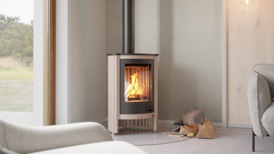 HS FLAMINGO Krbová kamna MASTERFLAMME ® Piccolo I, krémová