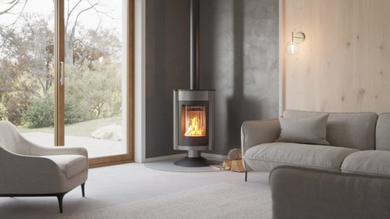 HS FLAMINGO Krbová kamna MASTERFLAMME ® Medie II, šedá